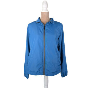 Little Donkey Andy Women's Small Blue Lightweight Mesh Lined Running Rain Jacket